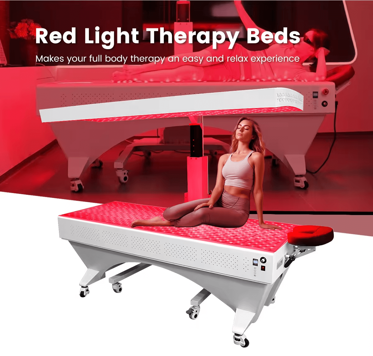 ashine commercial red light therapy bed